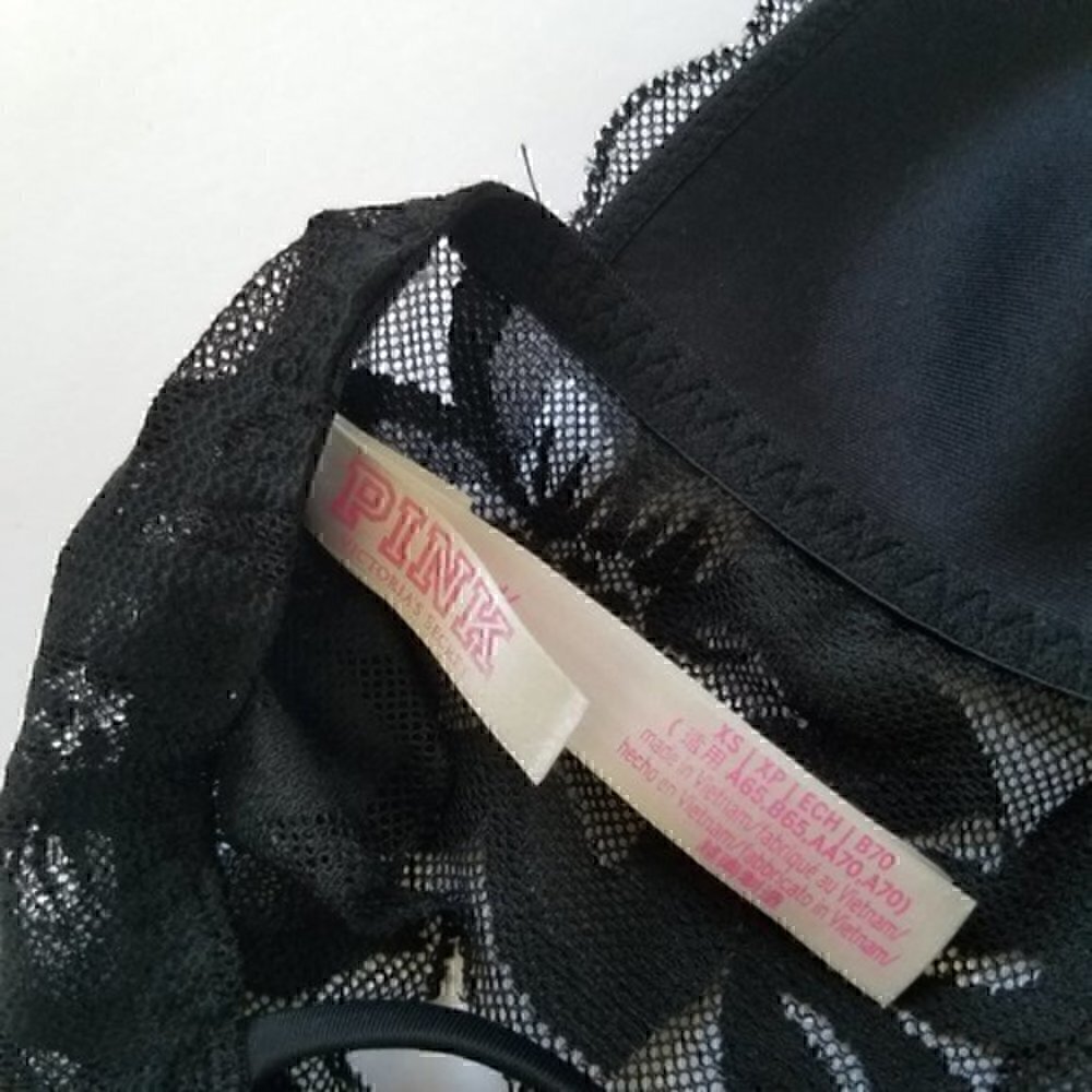 PINK Victoria's Secret Lace Lightly Line Bra XS - Picture 7 of 8